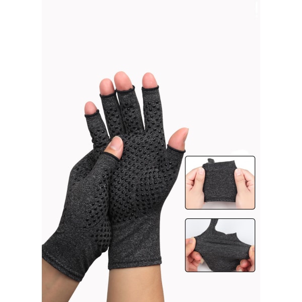 Artroshandske / Handskar för artros Black L