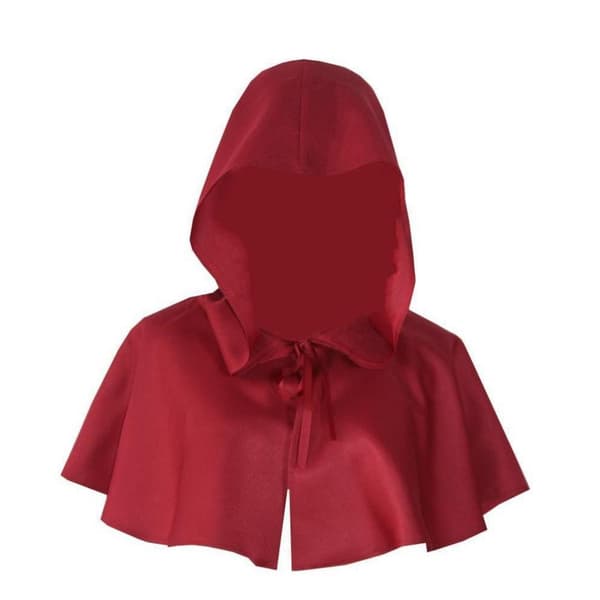 Halloween Grim Cowl Cape Cosplay Kostym black One Size