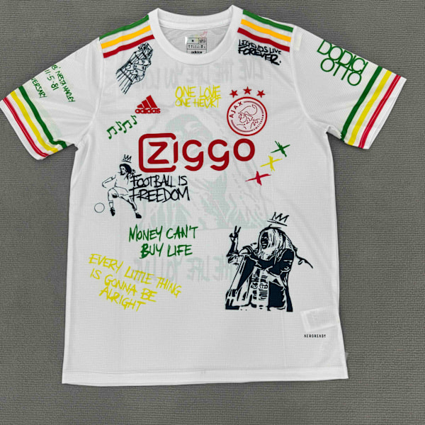 25-26 AFC Ajax Special Edition Fotbollsuniform T-shirt S-2XL Vit White XXL