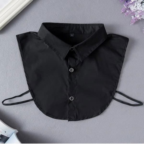 Avtagbara kragar för damtröjkrage Black Square
