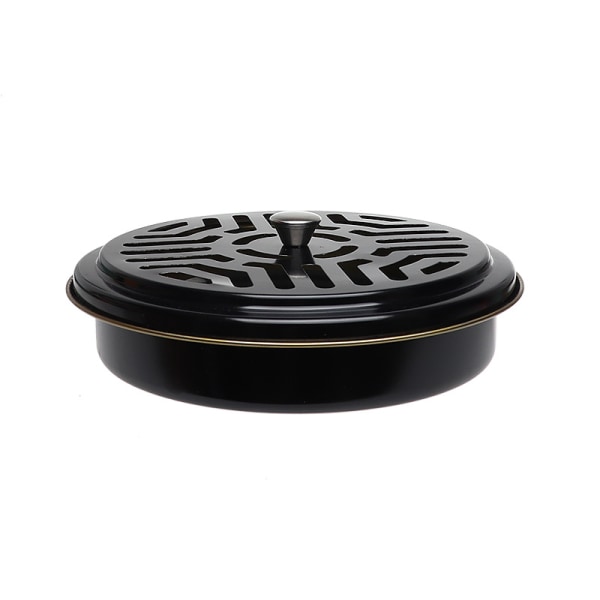 Mosquito incense box Insect repellent Mosquito spiral holder Black