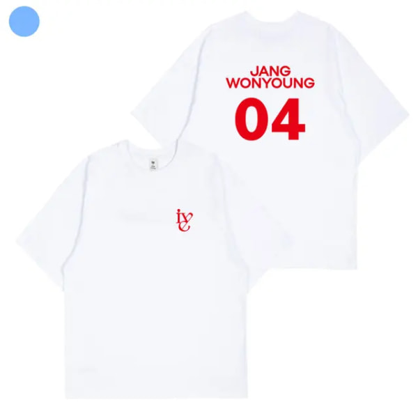 KPOP IVE T-shirt Dam Herr Yujin Gaeul Wonyoung LIZ Rei Leeseo Kortärmad T-shirt i bomull Grafiska T-shirts Toppar Gratis frakt 8 XL