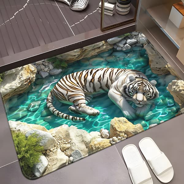 3D Dørmåtte – Optisk Illusion, Skridsikker, Mikrofiber, Maskinvask 40*60cm
