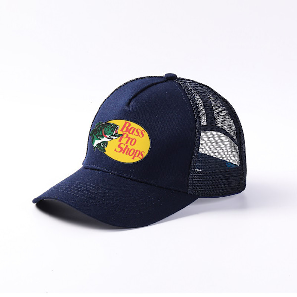 Bass Pro Shops trykt caps utendørs fiskenett Deep Blue