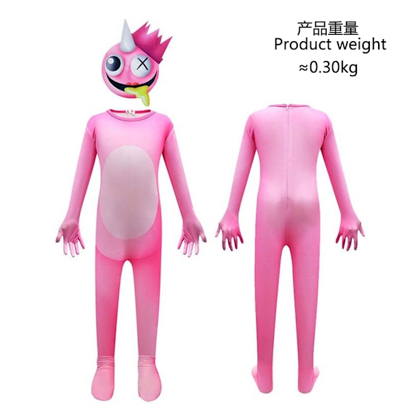 Rainbow Friends Kids Blue Monsters Cosplay Horror Kostymer Pink 110