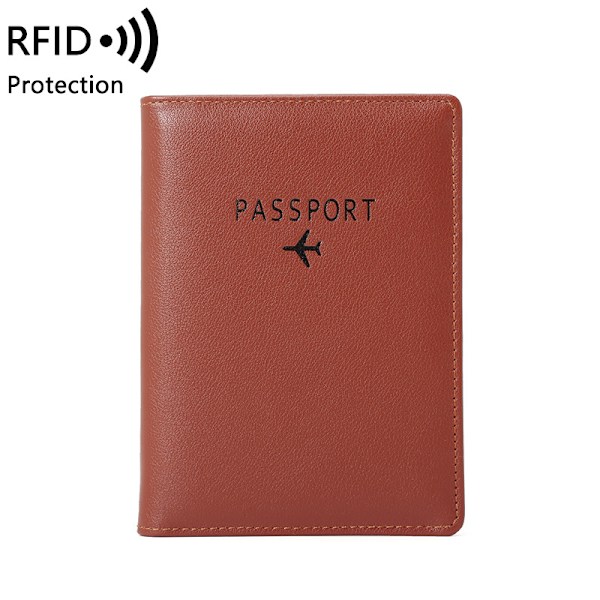 RFID PU læder pas etui Coffee