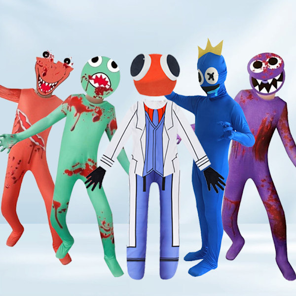 Rainbow Friends Børns Blå Monstre Cosplay Horror Kostumer Red Doctor 130