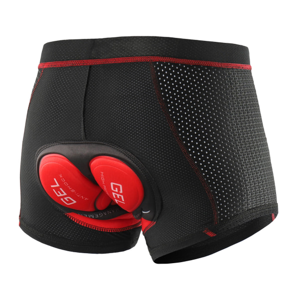 Åndbare Cykelshorts Cykelundertøj Gel Pad Red L