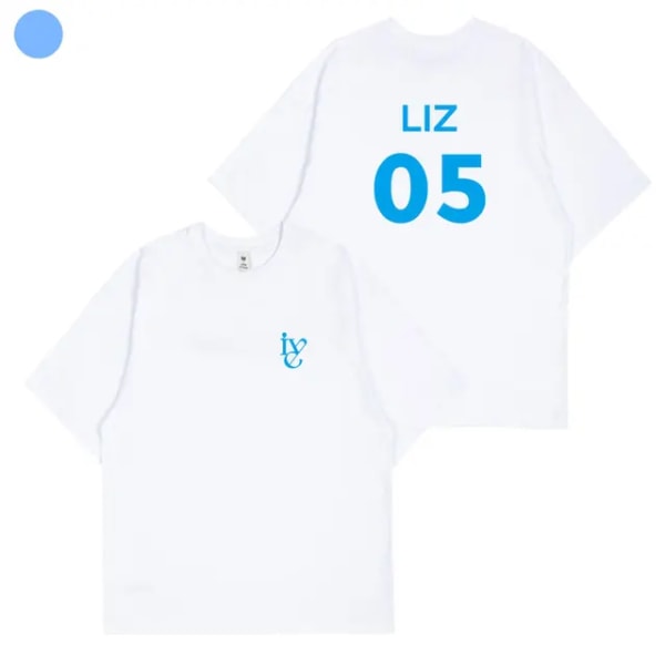 KPOP IVE T-skjorte Kvinner Menn Yujin Gaeul Wonyoung LIZ Rei Leeseo Kortermet bomull T-skjorte Grafiske T-skjorter Topper Gratis frakt 1 M