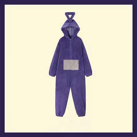 Teletubbies-dräkter Disi Onesies Lala Cosplay-pyjamas Vuxenpyjamas Djur-sovkläder _b red s
