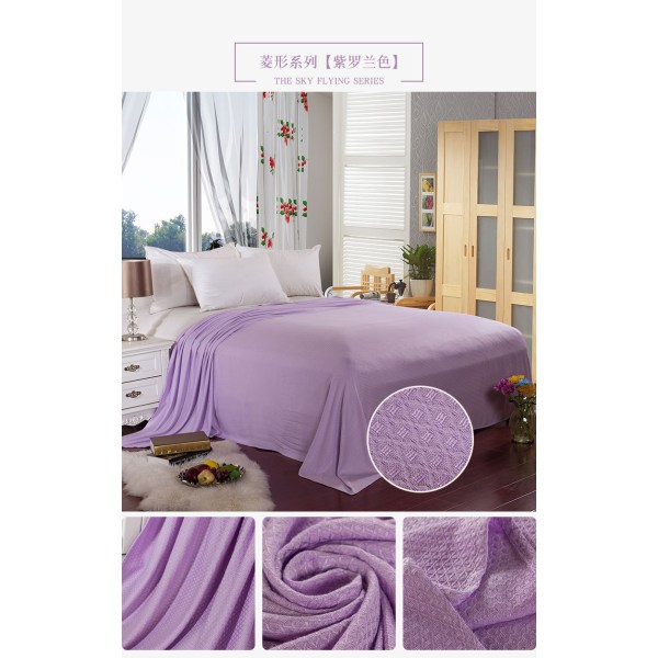 Kaldt teppe for sovende og nattesvette 100X90cm Light Purple 90*100cm