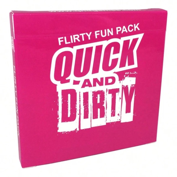 1 stk "Quick And Dirty" Family Gathering Game Card, Sjovt kortspil, Festbrætspil Red