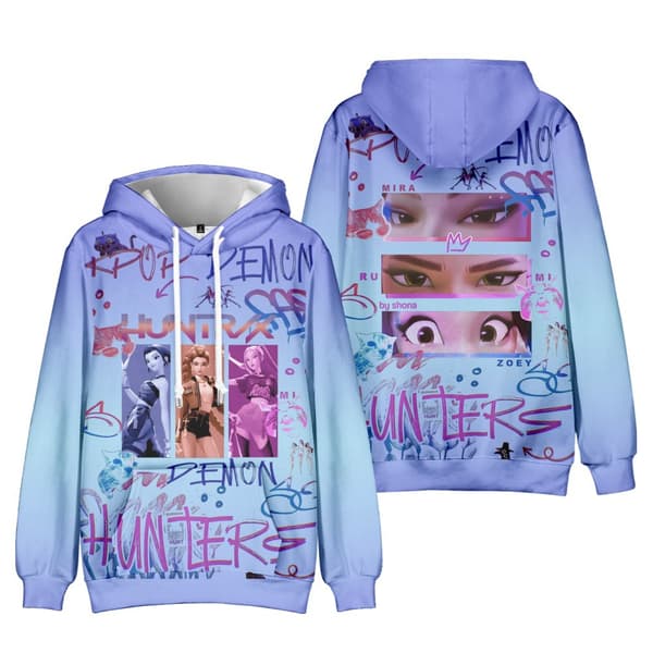 KPop Demon Hunters Hettegenser 3D-trykk Pullover Hettegenser for Barn Menn Kvinner 07 07 120