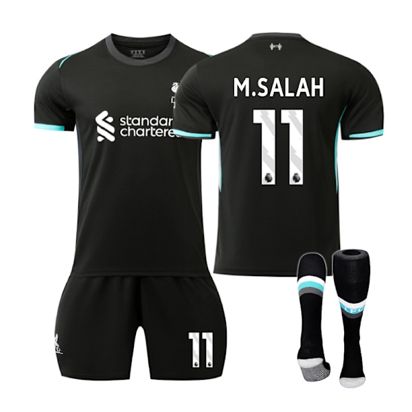 2024-2025 Liverpool Børneudebanesæt nr. 11 M.SALAH 28