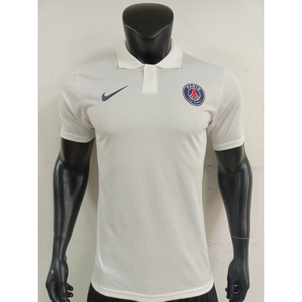 Paris Saint-Germain F.C. Vit Fotbolls-POLO T-shirt S-2XL White XL