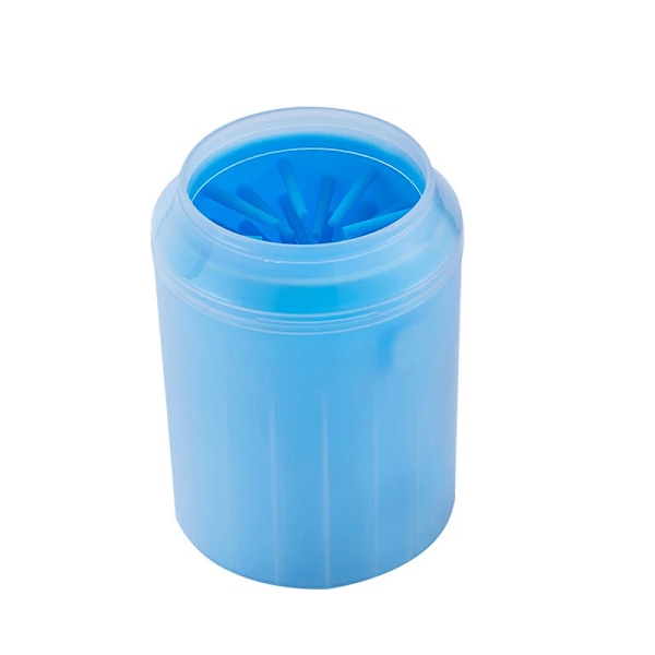 Hundepote-rengøringskop bløde silikonekamme bærbar udendørs kæledyrspotevasker pote ren børste hurtigt vaskefod rengørings spand Blue S:5.5x7.2x9.3cm
