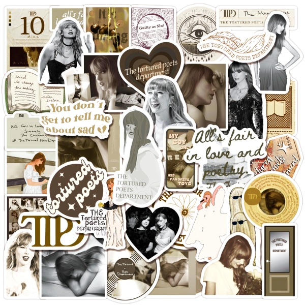 Taylors Swift -tarrat 50 kpl Scrapbooking- case koristeisiin 7