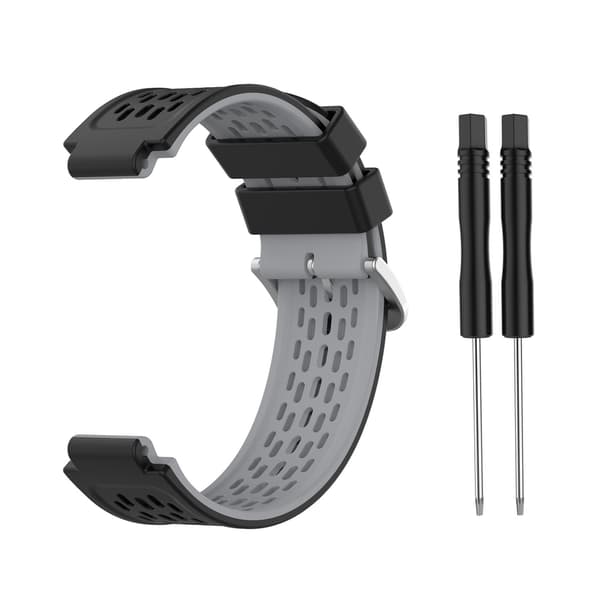 Urrem Garmin Forerunner 220/230/235/630/620/735XT, Approach S20/S5/S6 black grey