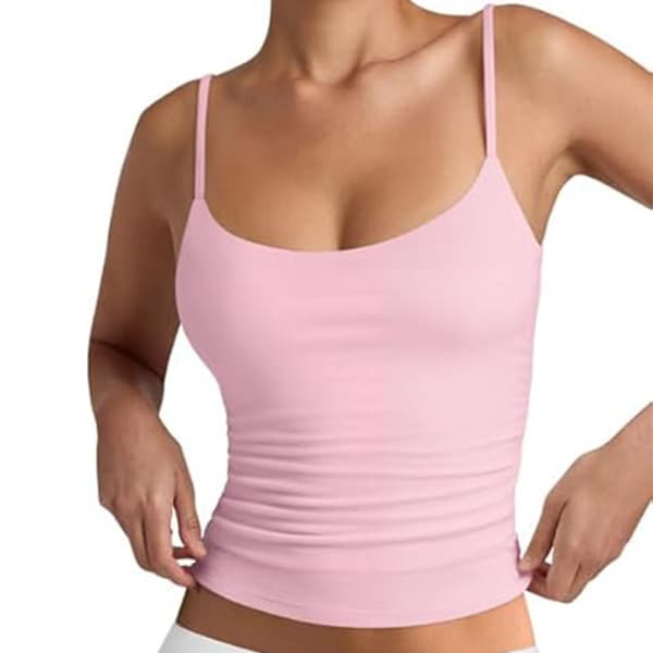 Mælkesilke Camisole til kvinder, Slim Fit Kort Vest Top Claret Grey L