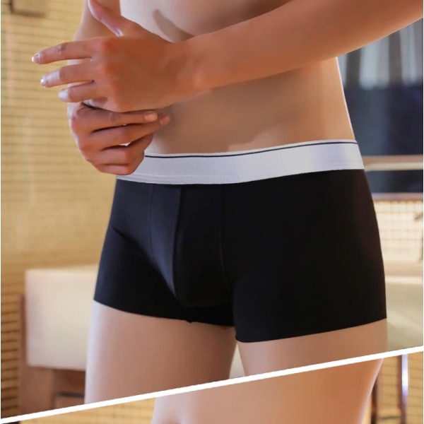 Märke Underkläder Herr Boxer Trosor Herr Graphene 3A Klass Antibakteriell Pure Andas Boxershorts Calzoncillos Calecon Homme 4PCS 4-21 XXL (60-70KG)