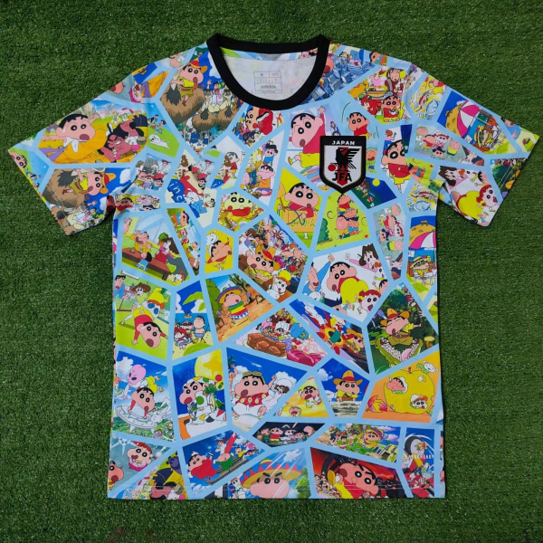 Japan Jersey Men 22-23 Hjem Spesialutgave Samurai Sakura Comic Fotballskjorte 16 M