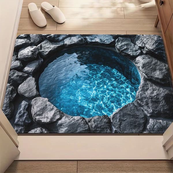 3D Dørmåtte – Optisk Illusion, Skridsikker, Mikrofiber, Maskinvask 50*80cm
