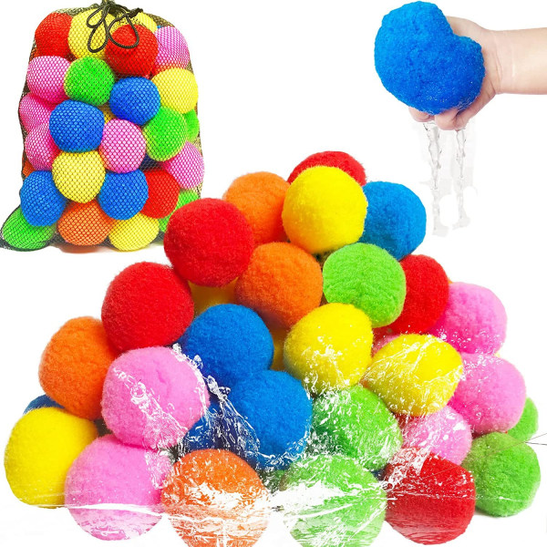 60-pakninger - Gjenbrukbare vannballonger - Vannlek i flere farger 60PCS