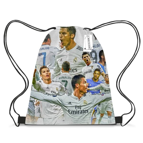 Gymväska för barn med RONALDO-tryckt skolväska E 35*45 CM