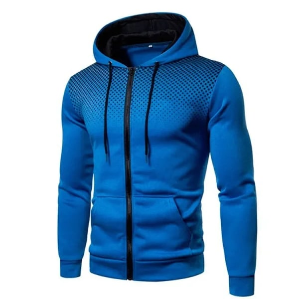 Sport Fitness för män Bär tunn sektion andas huvtröja eller sportbyxor Andas blue suit 3XL