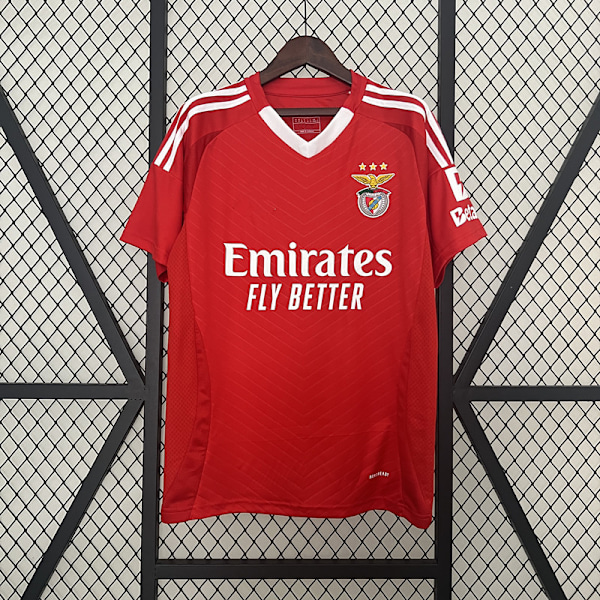 Sesong 2425 S.L. Benfica kortermet fotballtrøye Hurtigtørkende pustende sportstøy Home S