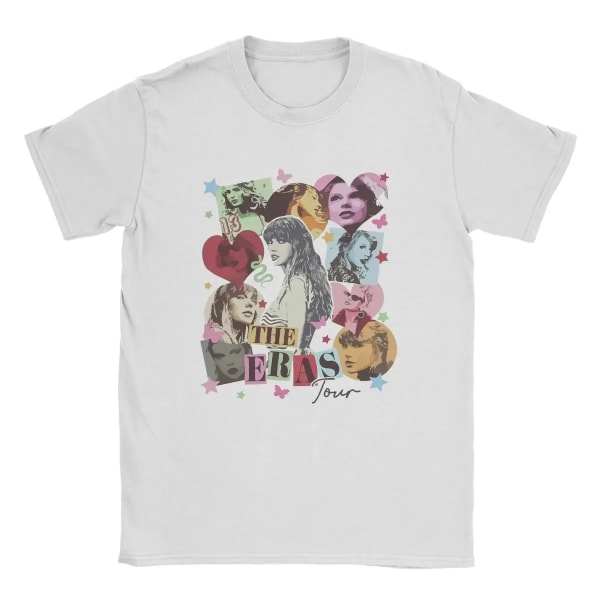 Taylor Concert T-Shirts Swifts Unisex the eras turnésångare Awesome Cotton Tee Shirt WHITE XL