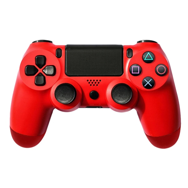 Trådlös kontroll för Sony PS4 Joystick Gamepad för PlayStation 4 Bluetooth-kompatibel spelkontroll 6 Axis Dual Vibration Red