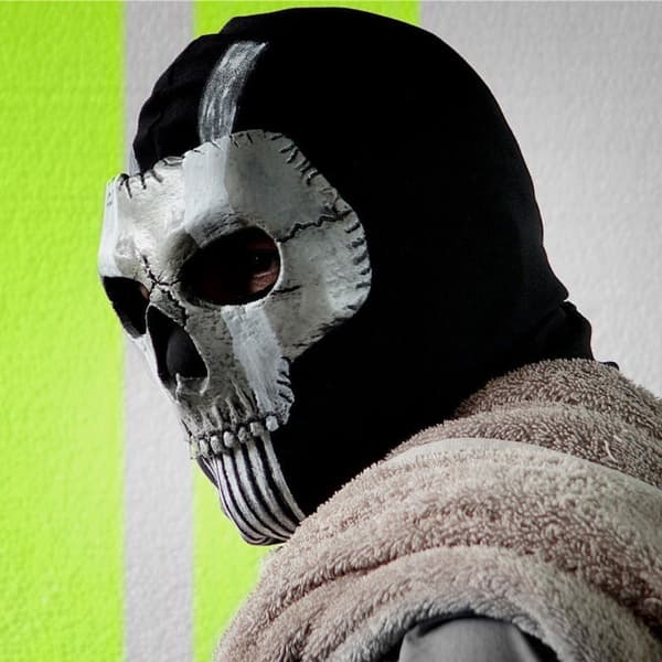 Ghost Maske V2 - Operatør MW2 airsoft COD Cosplay Airsoft Taktisk Hodeskalle Full Maske c