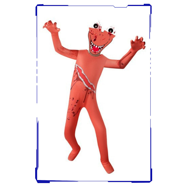 Rainbow Friends Kids Blue Monsters Cosplay Horror Kostymer Orange 120