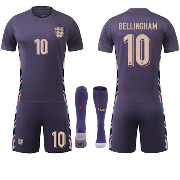 Englands Hemmaströja för EM 2024 med BELLINGHAM #10 - Barn & Vuxen Fotbollsutrustning 22