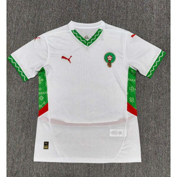 24-25 Marokko Hjemme/Udebane Træningsuniform Fodbold T-shirt S-2XL Away XL