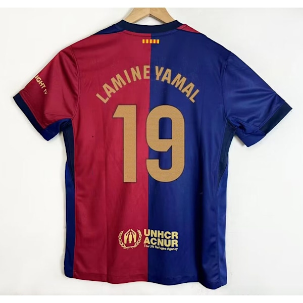 24-25 Barcelona Kotipaita Nro 19 Lamine Yamal Jalkapallopaidat S