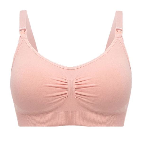 Plus Size Amnings-BH Andas Kvinnor Amning Underkläder Sömlös Gravid BH Push Up Pink XL