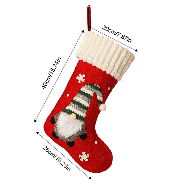 Julstrumpor presentförpackningar, juldekoration för hemmet Red