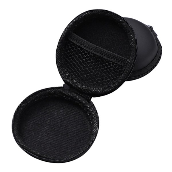 2 stk. Hard Case til Headset/Air Pods og Oplader Sort Black 8*8*3 CM