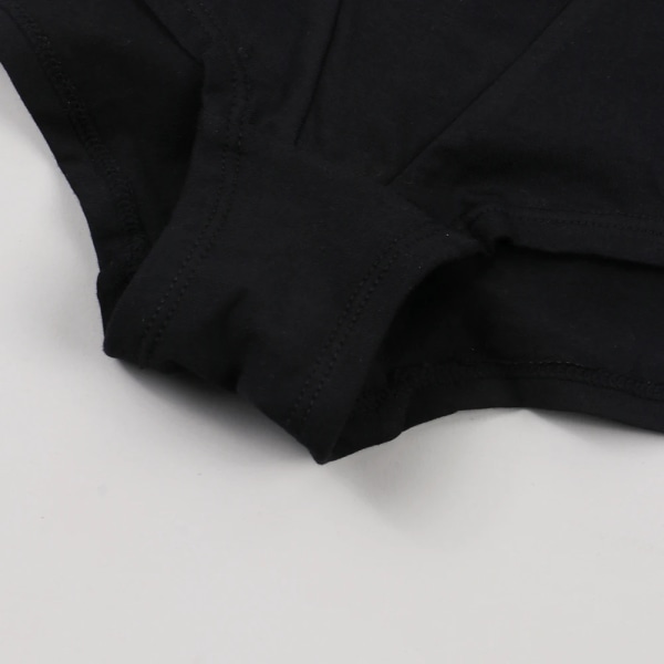 Kvinner Boyshort Boxer komfortabel underbukse Elastisk truser i stor størrelse Kvinnelig undertøy Beskyttelsesshorts under skjørtet Black S
