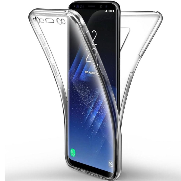 TPU Mobil-Skal för Samsung Galaxy S8 Plus Gummi Telefon 360 Skyd Transparent