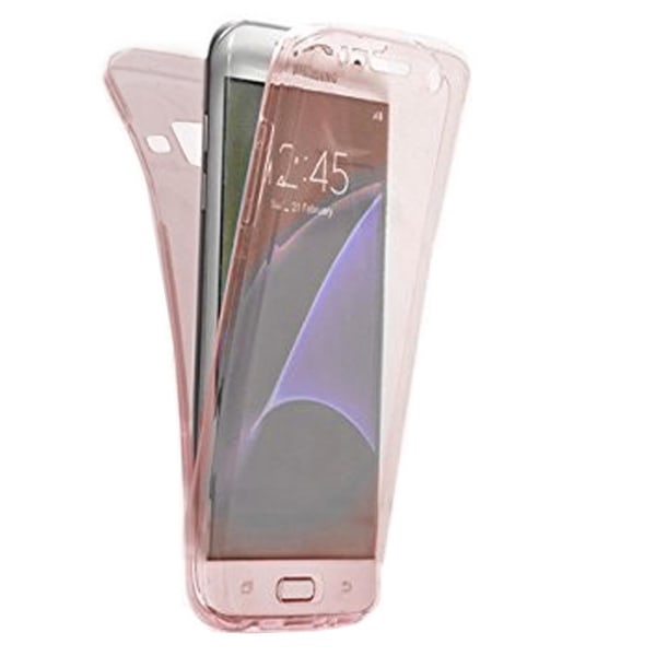 TPU Mobil-Skal för Samsung Galaxy A5 Silikon Stötsäker Genomskin Rosa guld