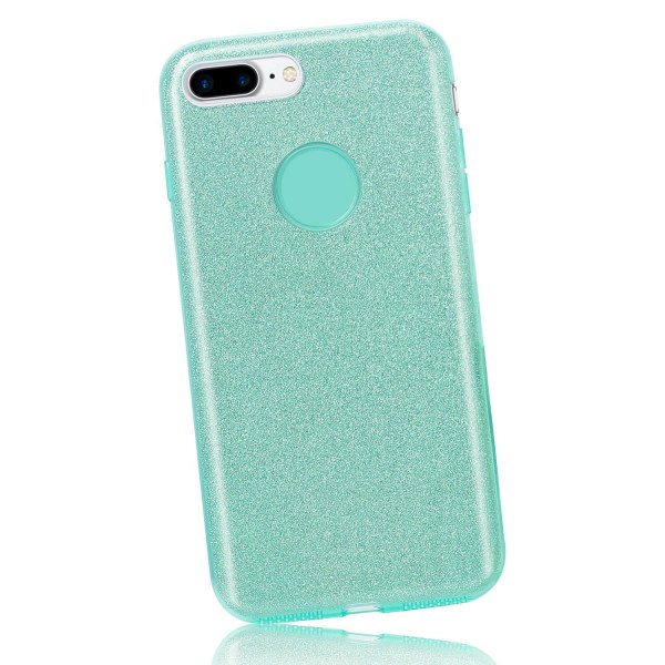 Fodral för Apple iPhone 7 Plus / 8 Plus Glitter bling Strass Ski Grön