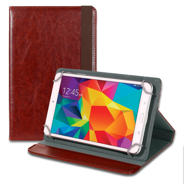 Business Sleeve Tablet för Universal 8 Zoll Etui Ställfunktion H Brun