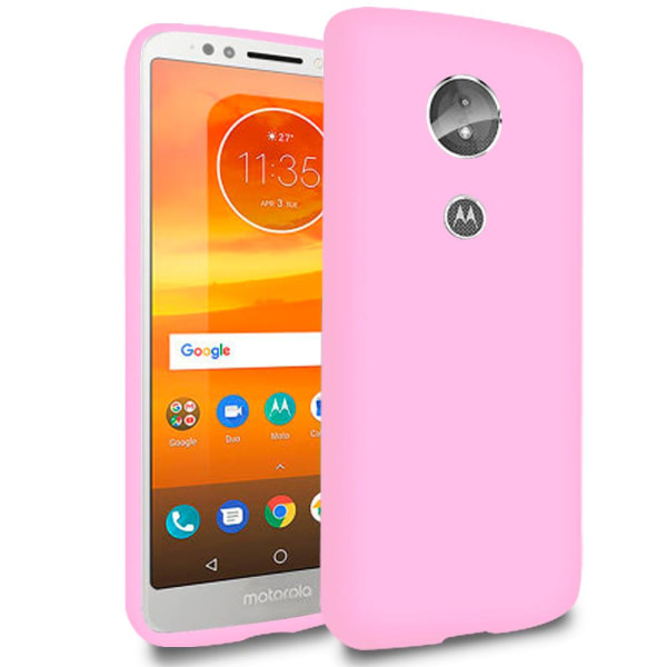 Mjukt Mobil-Skydd för Motorola Moto E5 Silikon Telefon Mobilskal Rosa