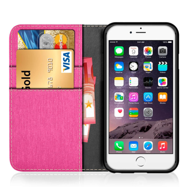 Mobil Skal Plånbok för Apple iPhone 6 Plus / 6s Plus Magnet Stöt Rosa dda2  | Rosa | 50 | Fyndiq