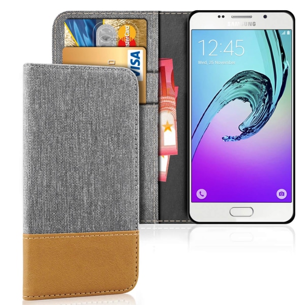 Mobil Skal Plånbok för Samsung Galaxy A5 (2016) Jeans Mobilskal grå d9b7 |  grå | 50 | Fyndiq