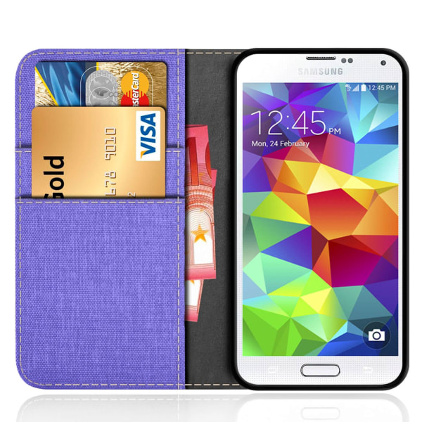 Mobil Skal Plånbok för Samsung Galaxy S5 Magnet TPU Mobilskal Mo Lila d0e9  | Lila | 50 | Fyndiq