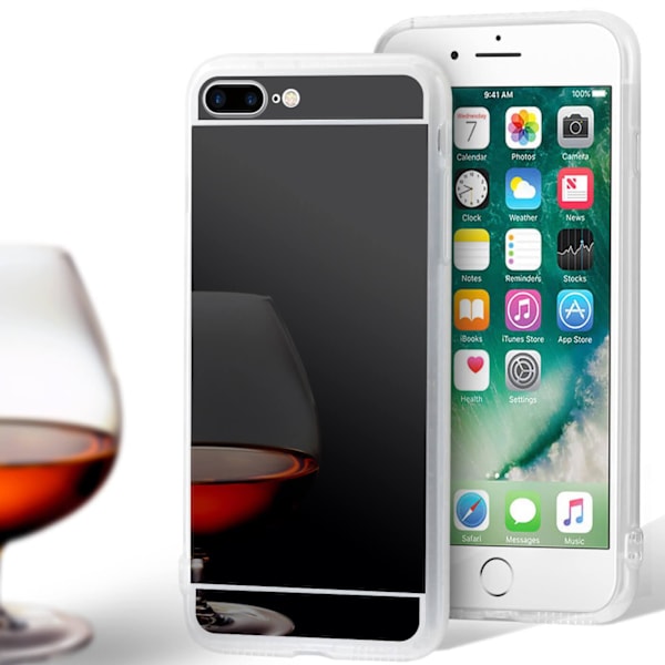 Köp Spegel TPU Skal för Apple iPhone 7 Plus / 8 Plus Silikon Mirror Svart   Fyndiq